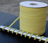 Corde Kevlar jaune plate à haute résistance pour ligne de trempe du verre